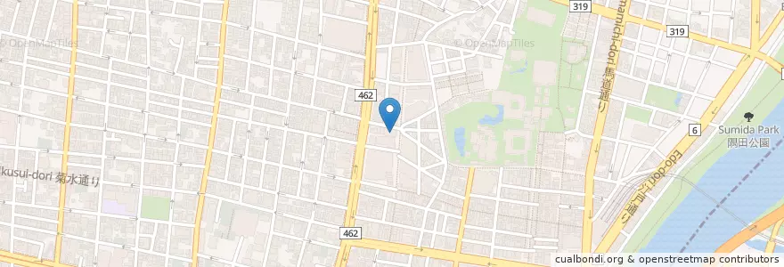 Mapa de ubicacion de 浅草演芸ホール en Japan, Tokio, 台東区.