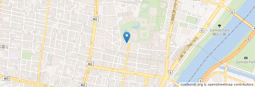 Mapa de ubicacion de 金龍茶屋 en Jepun, 東京都, 台東区.