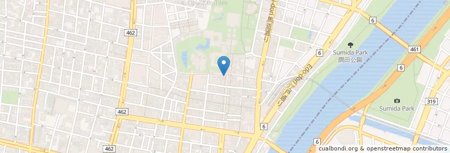 Mapa de ubicacion de キレット en Japonya, 東京都, 台東区.