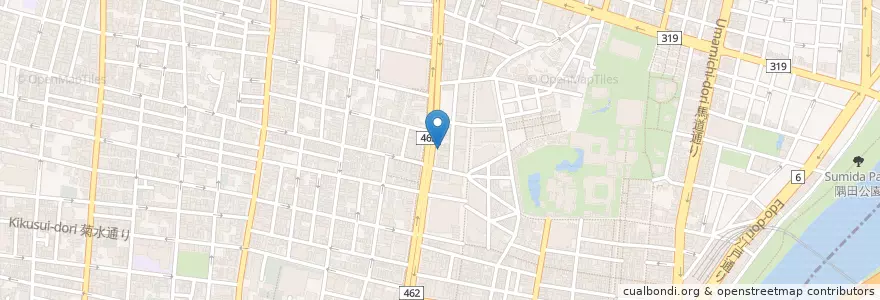 Mapa de ubicacion de まるごと北海道 (MarugotoHokkaido) en 日本, 東京都, 台東区.