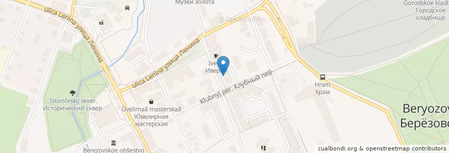 Mapa de ubicacion de ГОВД Берёзовского en روسيا, منطقة فيدرالية أورالية, أوبلاست سفردلوفسك, Берёзовский Городской Округ.