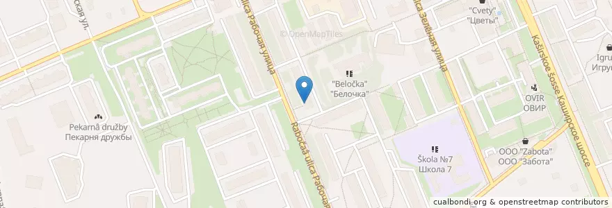 Mapa de ubicacion de Сбербанк en Россия, Центральный Федеральный Округ, Московская Область, Городской Округ Домодедово.