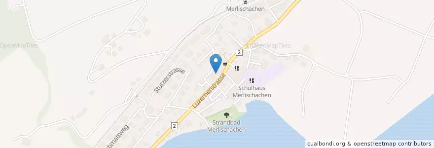 Mapa de ubicacion de Schloss-Hotel Swiss-Chalet en 瑞士, Schwyz, Küssnacht, Küssnacht (Sz).
