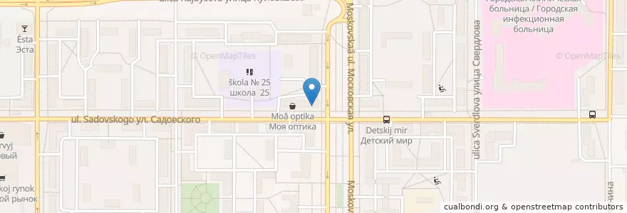 Mapa de ubicacion de Психоневрологический диспансер en Rusia, Distrito Federal Central, Óblast De Tula, Городской Округ Новомосковск.