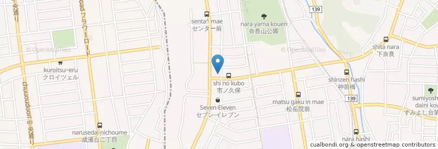 Mapa de ubicacion de こどもの国 レディスクリニック en اليابان, كاناغاوا, 横浜市, 青葉区.