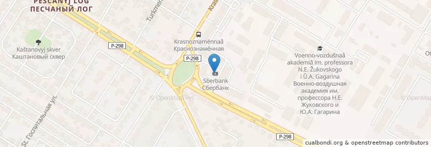 Mapa de ubicacion de Сбербанк en روسيا, Центральный Федеральный Округ, فارونيش أوبلاست, Городской Округ Воронеж.