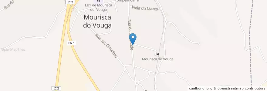 Mapa de ubicacion de Janeiro en 포르투갈, Aveiro, Centro, Baixo Vouga, Águeda, Trofa, Segadães E Lamas Do Vouga.