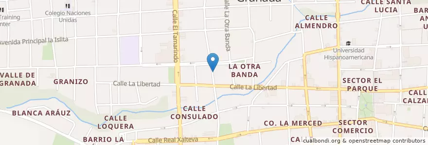 Mapa de ubicacion de TíaThelma´s Hot Dog and more en Nicarágua, Granada, Granada (Municipio).