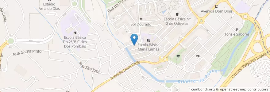 Mapa de ubicacion de Joléni en البرتغال, Área Metropolitana De Lisboa, Lisboa, Grande Lisboa, Odivelas, Odivelas.