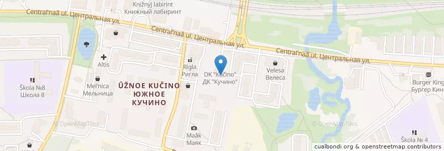 Mapa de ubicacion de Детский сад № 11 "Журавлик" en Russie, District Fédéral Central, Oblast De Moscou, Городской Округ Балашиха.