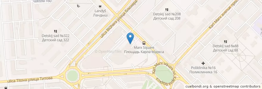 Mapa de ubicacion de Стоматологическая клиника Блеск en Russland, Föderationskreis Sibirien, Oblast Nowosibirsk, Городской Округ Новосибирск.