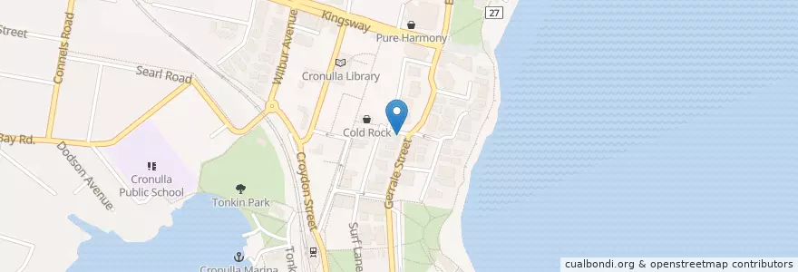 Mapa de ubicacion de Ham en استرالیا, New South Wales, Sutherland Shire Council, Sydney.