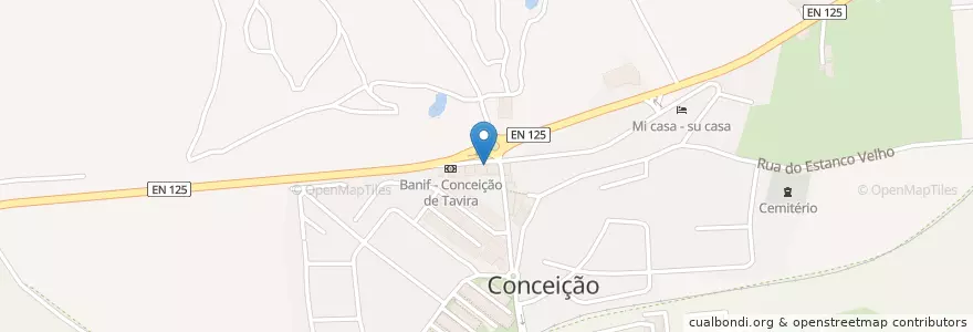 Mapa de ubicacion de Farmácia Raposo en 포르투갈, Algarve, Algarve, Faro, Tavira, Conceição E Cabanas De Tavira.