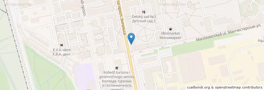 Mapa de ubicacion de Stolle en Russia, Northwestern Federal District, Leningrad Oblast, Saint Petersburg, Vyborgsky District, Округ Светлановское.