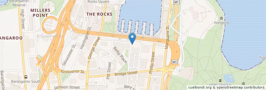 Mapa de ubicacion de Quay Bar en Australie, Nouvelle Galles Du Sud, Council Of The City Of Sydney, Sydney.