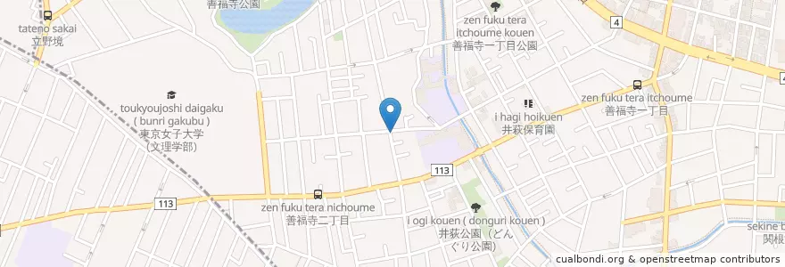 Mapa de ubicacion de さとう接骨院 en Japan, Tokio, 杉並区.