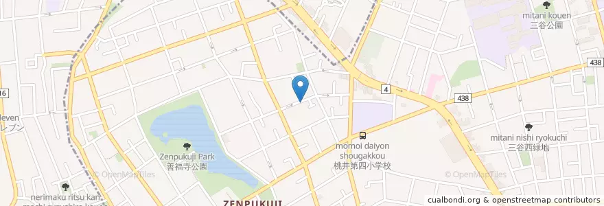 Mapa de ubicacion de みずの歯科 en 日本, 東京都, 練馬区, 杉並区.
