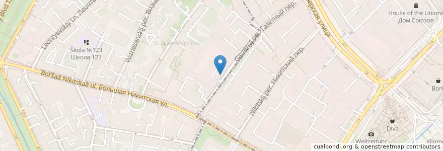 Mapa de ubicacion de ВьетКафе en 俄罗斯/俄羅斯, Центральный Федеральный Округ, Москва, Центральный Административный Округ.