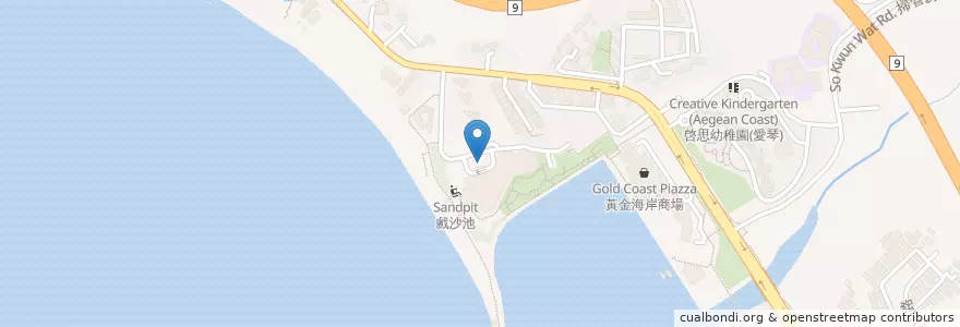 Mapa de ubicacion de Koi Pond en Китай, Гонконг, Гуандун, Новые Территории, 屯門區 Tuen Mun District.