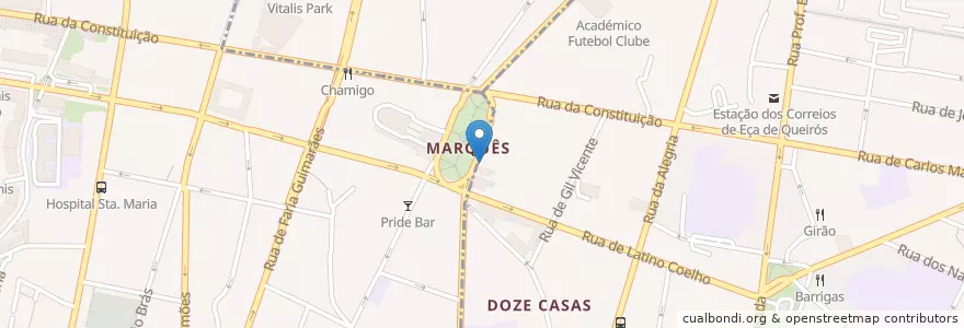 Mapa de ubicacion de Caixa Geral de Depósitos en Portugal, Norte, Área Metropolitana Do Porto, Porto, Porto.