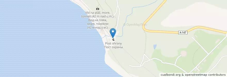 Mapa de ubicacion de Пост охраны en Russia, South Federal District, Krasnodar Krai, Resort Town Of Sochi (Municipal Formation).
