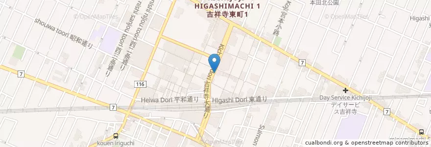 Mapa de ubicacion de Gusto en Japan, Tokyo, Musashino.