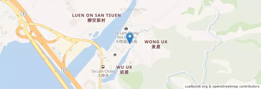 Mapa de ubicacion de 聯安新村公廁 Luen On San Tsuen Public Toilet en چین, هنگ‌کنگ, گوانگ‌دونگ, 新界 New Territories, 屯門區 Tuen Mun District.