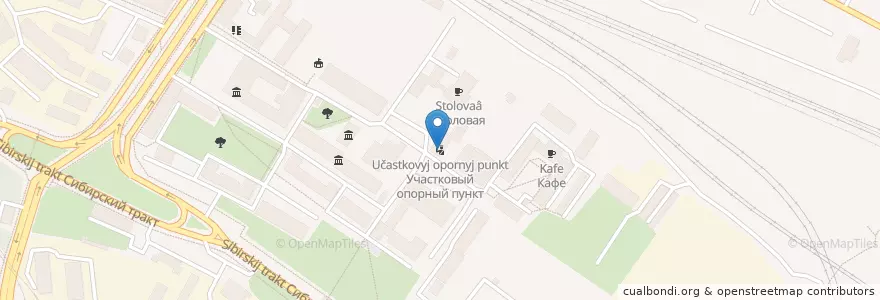 Mapa de ubicacion de Участковый опорный пункт en Russland, Föderationskreis Ural, Oblast Swerdlowsk, Городской Округ Екатеринбург.