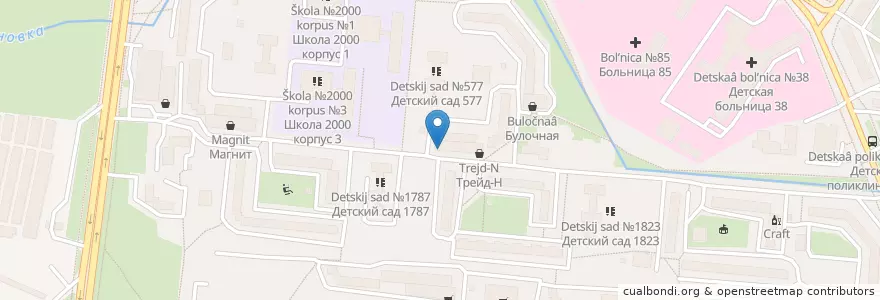 Mapa de ubicacion de Сбербанк en Russland, Föderationskreis Zentralrussland, Moskau, Südlicher Verwaltungsbezirk, Район Москворечье-Сабурово.