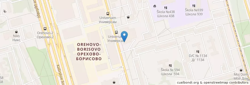 Mapa de ubicacion de room cafe en Rusia, Центральный Федеральный Округ, Москва, Южный Административный Округ.