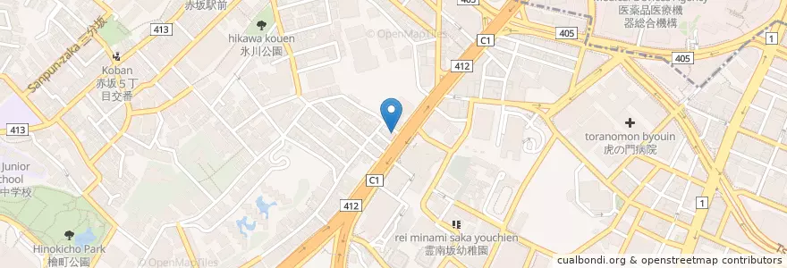 Mapa de ubicacion de セイジョー en Япония, Токио, Минато.