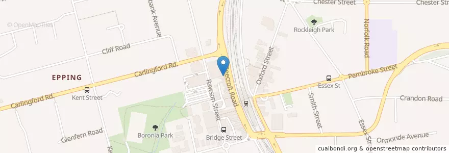 Mapa de ubicacion de Tom Yum Thai en 오스트레일리아, New South Wales, 시드니, City Of Parramatta Council.