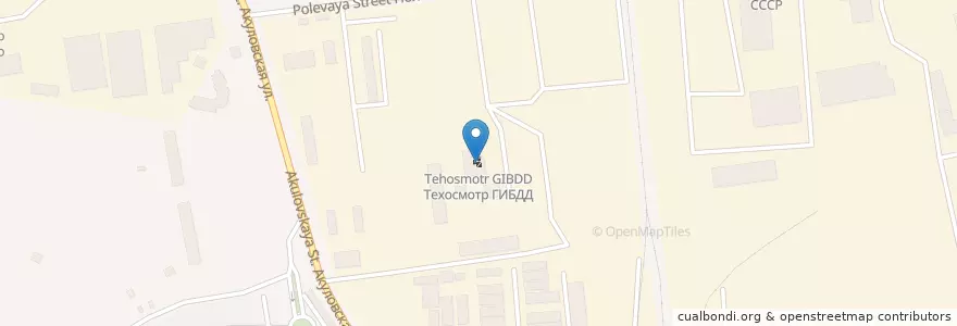Mapa de ubicacion de Техосмотр ГИБДД en Russia, Distretto Federale Centrale, Oblast' Di Mosca, Одинцовский Городской Округ.