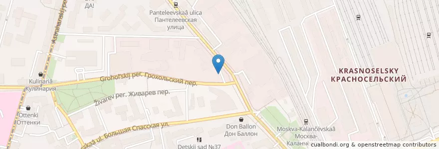 Mapa de ubicacion de ЕКА en Russia, Distretto Federale Centrale, Москва, Центральный Административный Округ, Красносельский Район.