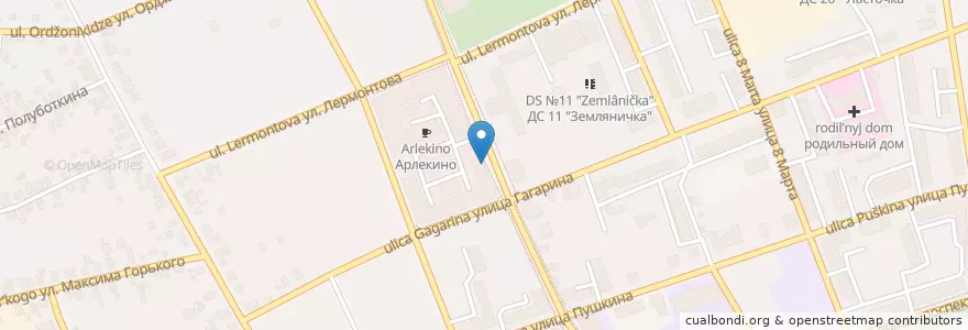 Mapa de ubicacion de Три кита en ロシア, 中央連邦管区, ブリャンスク州, Клинцовский Район, Городской Округ Клинцы.