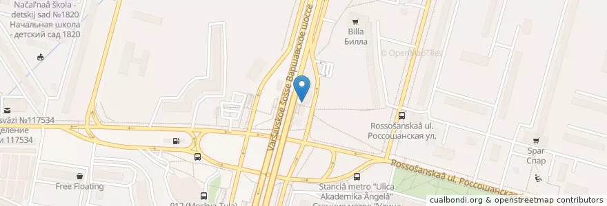 Mapa de ubicacion de аптека в ТЦ "Меримис" en Russia, Central Federal District, Moscow, Southern Administrative Okrug, Chertanovo Yuzhnoye District.