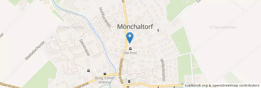 Mapa de ubicacion de Mönchaltorf Mönchhof en 瑞士, 蘇黎世, Bezirk Uster, Mönchaltorf.