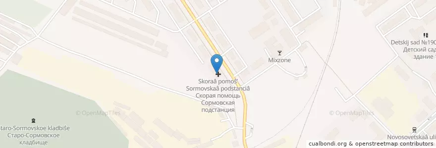 Mapa de ubicacion de Скорая помощь Сормовская подстанция en Russia, Volga Federal District, Nizhny Novgorod Oblast, Nizhny Novgorod.