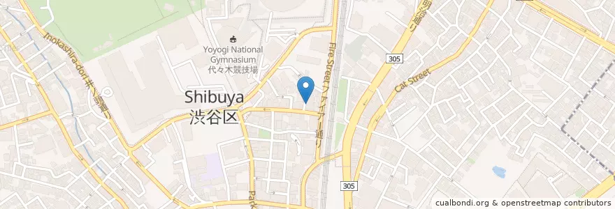 Mapa de ubicacion de ハローワーク en ژاپن, 東京都, 渋谷区.