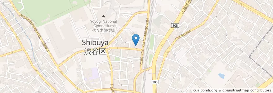 Mapa de ubicacion de ハローワーク en Japon, Tokyo, 渋谷区.