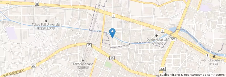 Mapa de ubicacion de あづま en اليابان, 東京都, 新宿区.
