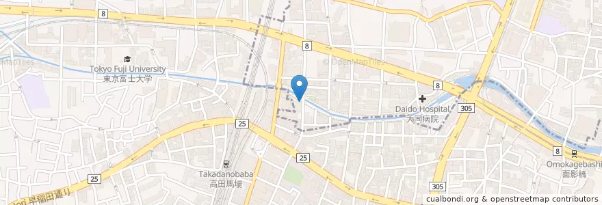 Mapa de ubicacion de かぶら屋 en Japan, Tokyo, Shinjuku.