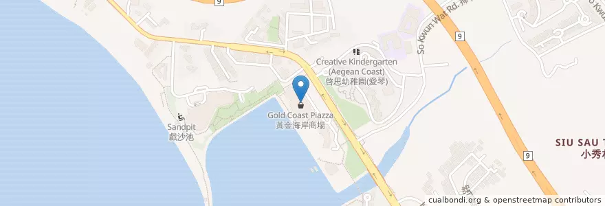 Mapa de ubicacion de Subway en 中国, 香港 Hong Kong, 广东省, 新界 New Territories, 屯門區 Tuen Mun District.
