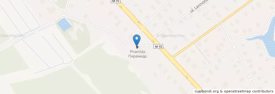Mapa de ubicacion de Пирамида en Russland, Föderationskreis Nordwest, Oblast Leningrad, Тосненский Район, Тосненское Городское Поселение.
