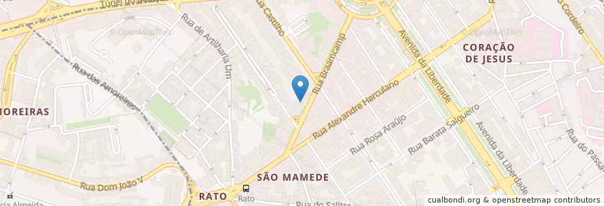 Mapa de ubicacion de Farmácia Braamcamp en 葡萄牙, Área Metropolitana De Lisboa, Lisboa, Grande Lisboa, 里斯本, Santo António.