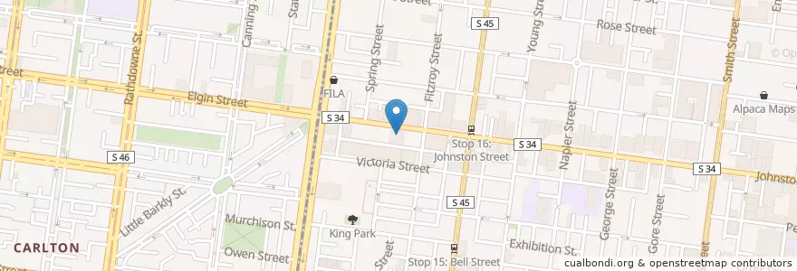 Mapa de ubicacion de Australian College of Complementary Medicine en 오스트레일리아, Victoria.