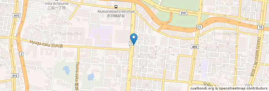 Mapa de ubicacion de 小諸そば en Japan, 東京都, 港区.