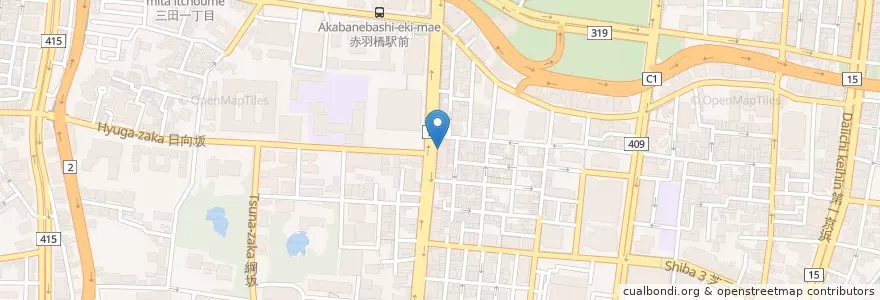Mapa de ubicacion de 梅寿司 en Japon, Tokyo, 港区.
