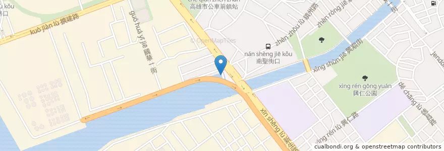Mapa de ubicacion de 前鎮輪渡站 en Taiwan, Kaohsiung, Qianzhen District.