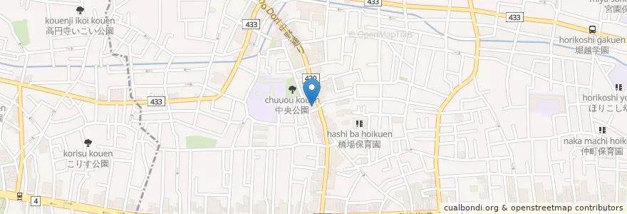 Mapa de ubicacion de Moon Step en Japan, Tokio, 中野区.